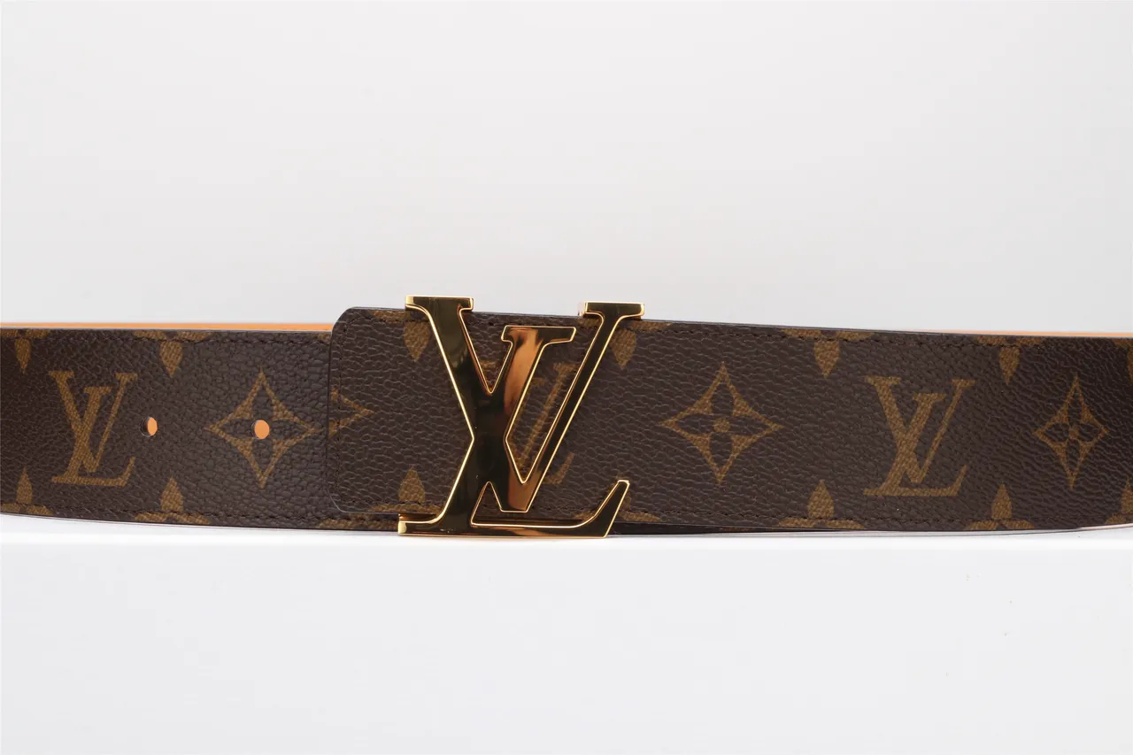 Louis Vuitton LV Initiales Brown Monogram Canvas Leather Belt 14