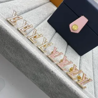Louis Vuitton LV Initiales Enamel Stud Earrings