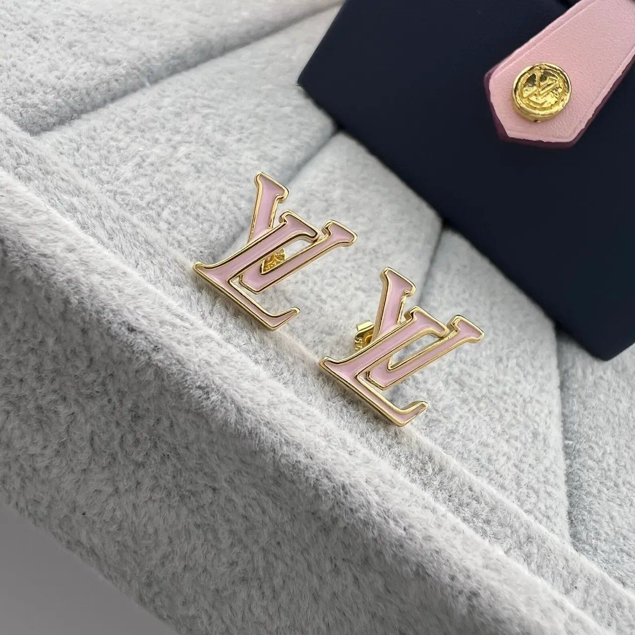 Louis Vuitton LV Initiales Enamel Stud Earrings 5