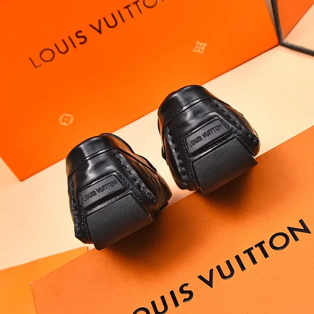 Louis Vuitton LV Loafer Black Damier Graphite Check Leather Loafers 9