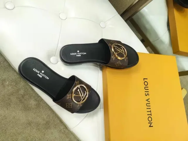 Louis Vuitton LV Slide Monogram Brown and Black Slippers 6