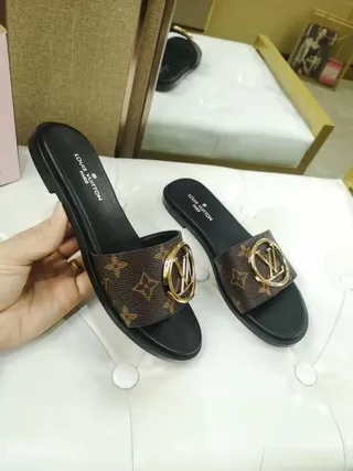 Louis Vuitton LV Slide Monogram Brown and Black Slippers 9