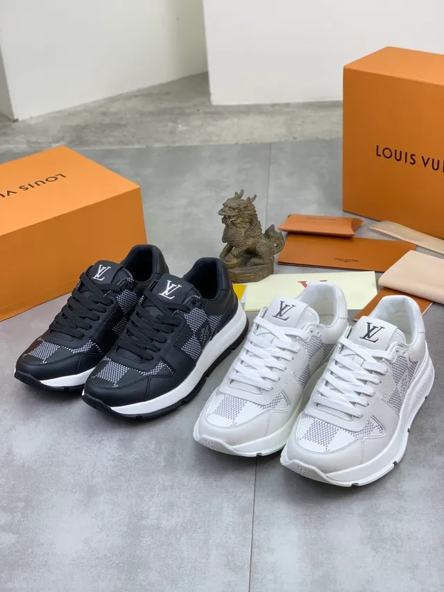 Louis Vuitton LV Trainer Black and White Checkered Lifestyle Sneakers 2