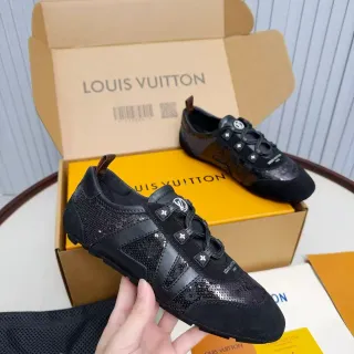 Louis Vuitton LV Trainer Black Low-Top Mixed-Material Lifestyle Sneakers