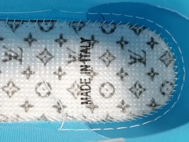 Louis Vuitton LV Trainer Blue White Monogrammed Sculpted Midsole Lifestyle Sneakers 2