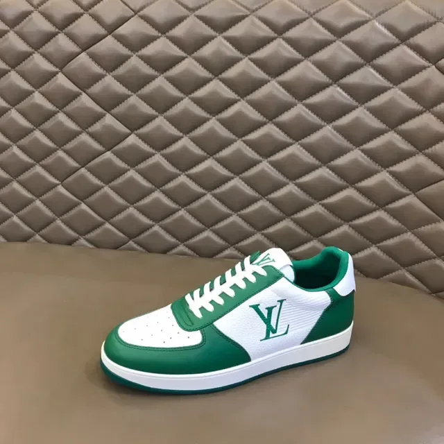 Louis Vuitton LV Trainer أحذية رياضية أخضر أبيض منخفضة الارتفاع بانيلد أسلوب حياة 7