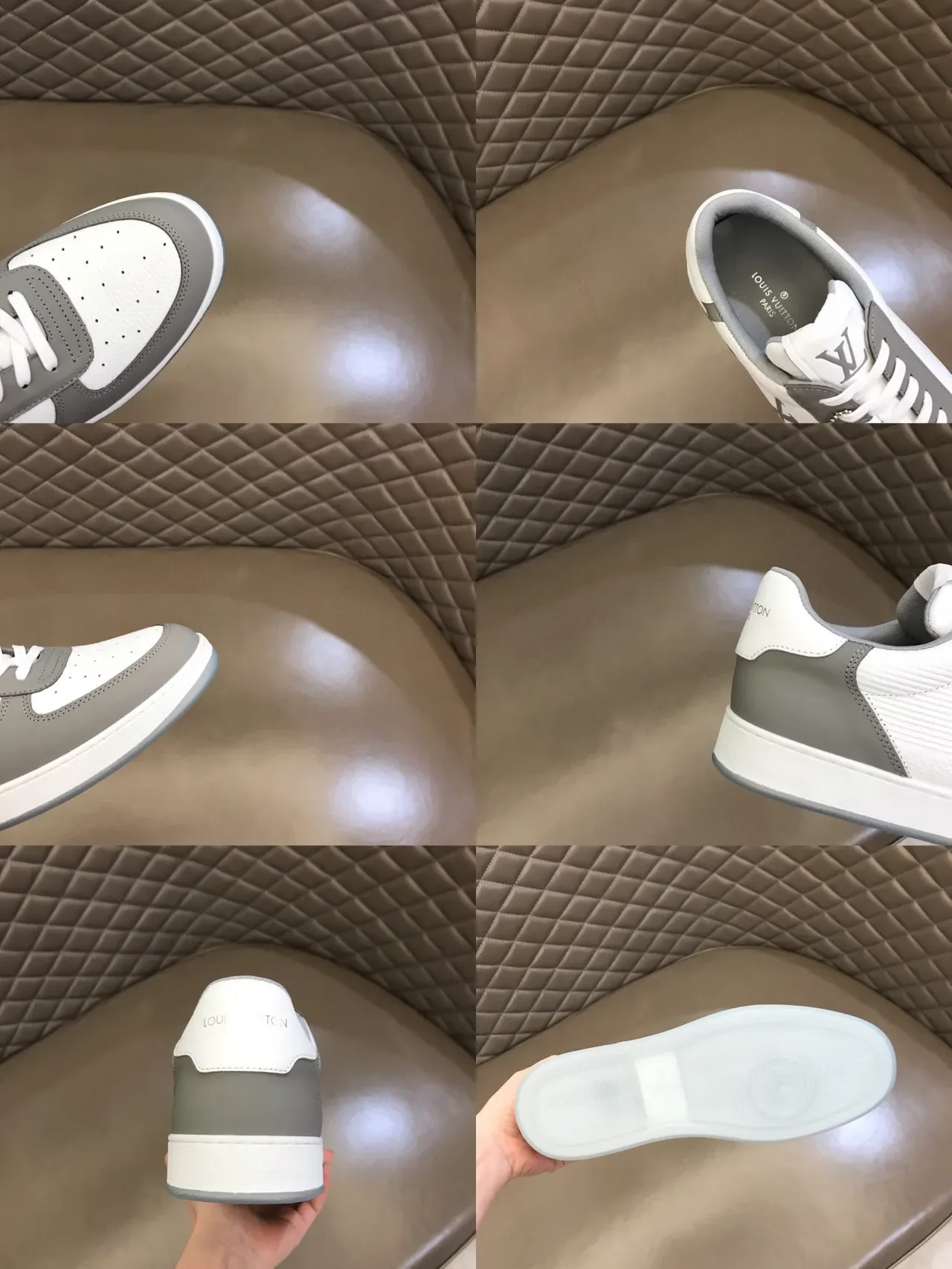 Louis Vuitton LV Trainer White and Gray Lifestyle Sneakers 2