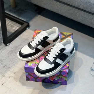 Louis Vuitton LV Trainer White Black Low-Top Leather-Paneled Lifestyle Sneakers