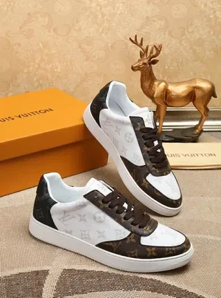 Louis Vuitton LV Trainer White Brown Monogram Canvas Leather Paneling Lifestyle Sneakers 2