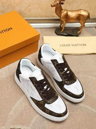 Louis Vuitton LV Trainer White Brown Monogram Canvas Leather Paneling Lifestyle Sneakers 4