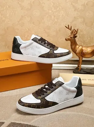 Louis Vuitton LV Trainer White Brown Monogram Canvas Leather Paneling Lifestyle Sneakers 5
