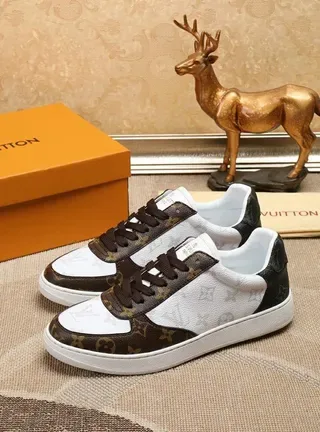 Louis Vuitton LV Trainer White Brown Monogram Canvas Leather Paneling Lifestyle Sneakers 6