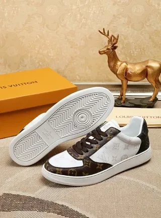 Louis Vuitton LV Trainer White Brown Monogram Canvas Leather Paneling Lifestyle Sneakers 7