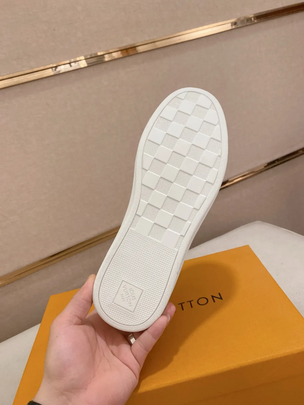 Louis Vuitton LV Trainer White Monogram-Embossed Leather Low-Top Lifestyle Sneakers 2