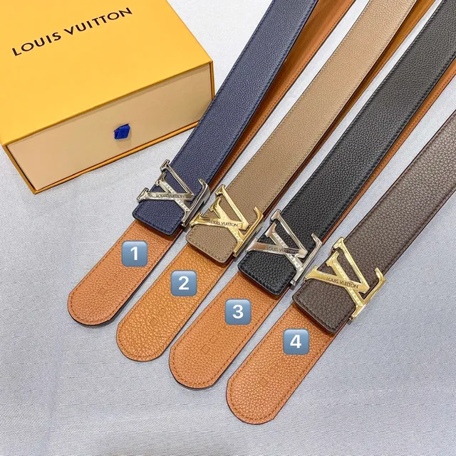 Louis Vuitton LV Twist Black Pebbled Leather Belt 2