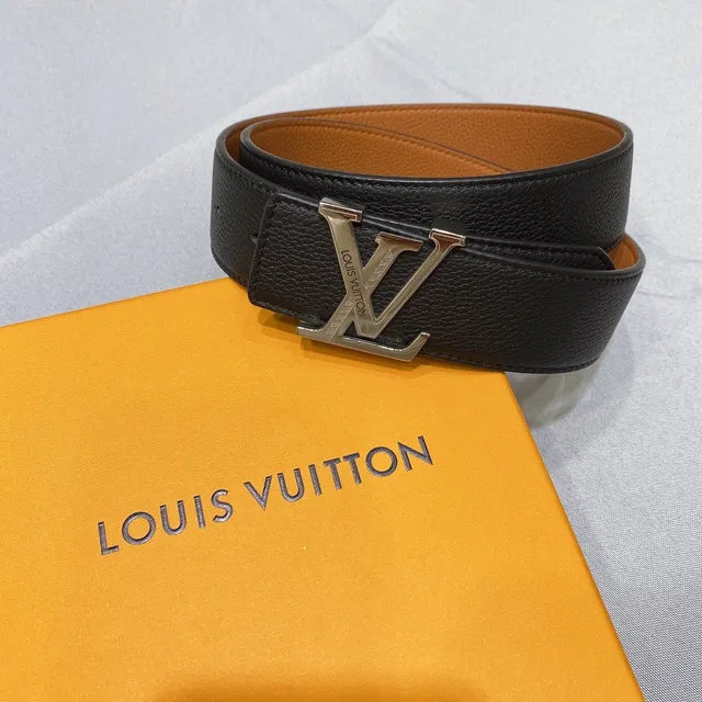 Louis Vuitton LV Twist Black Pebbled Leather Belt 6
