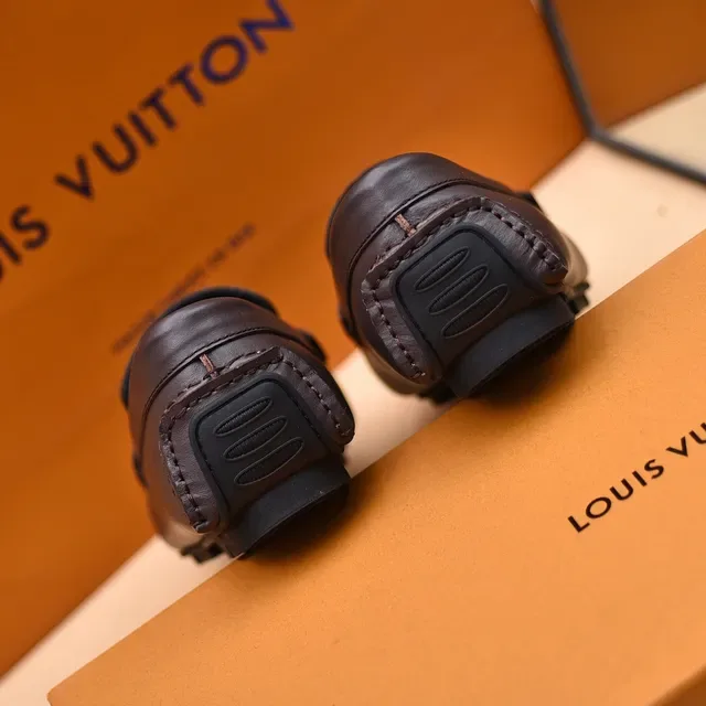 Louis Vuitton Monogram Canvas Leather Strap Loafers 2