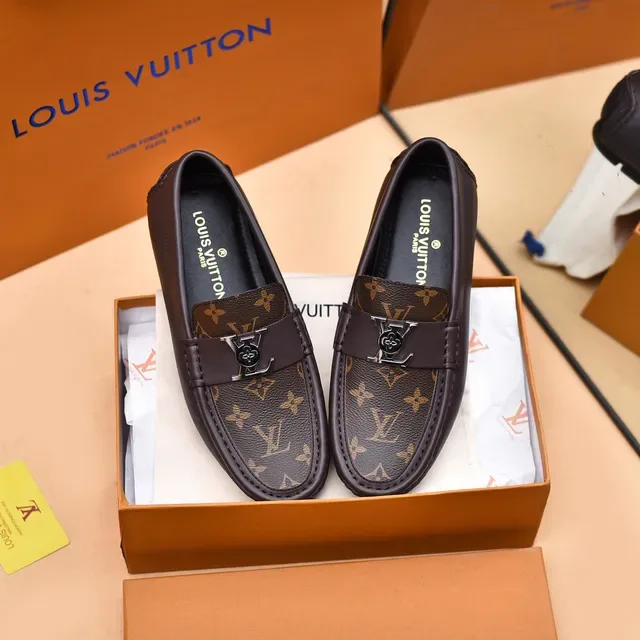 Louis Vuitton Monogram Canvas Leather Strap Loafers 3