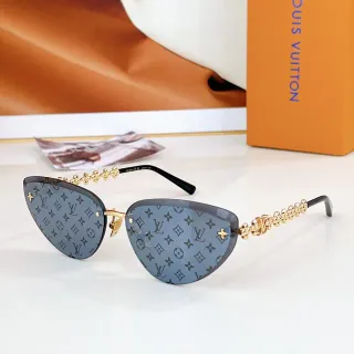 Louis Vuitton Monogram Cat-Eye Gray Tinted Sunglasses