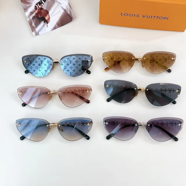 Louis Vuitton Monogram Cat-Eye Gray Tinted Sunglasses 4