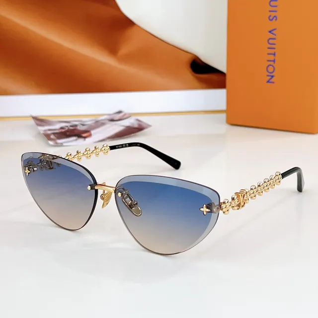 Louis Vuitton Monogram Cat-Eye Gray Tinted Sunglasses 8