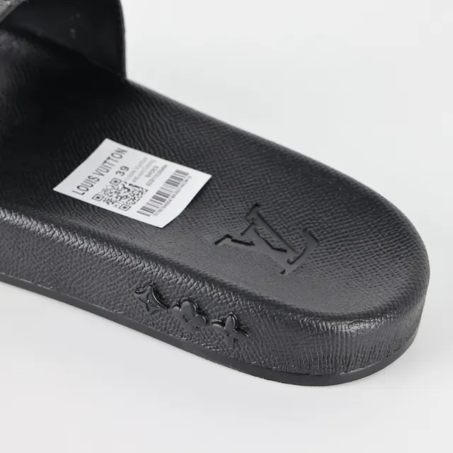 Louis Vuitton Monogram Embossed Rubber Slide Slippers 4