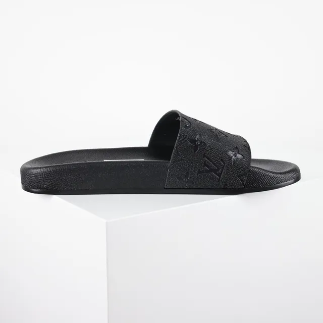 Louis Vuitton Monogram Embossed Rubber Slide Slippers 7