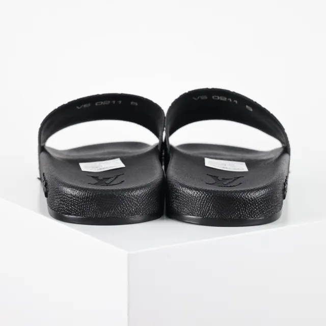 Louis Vuitton Monogram Embossed Rubber Slide Slippers 8