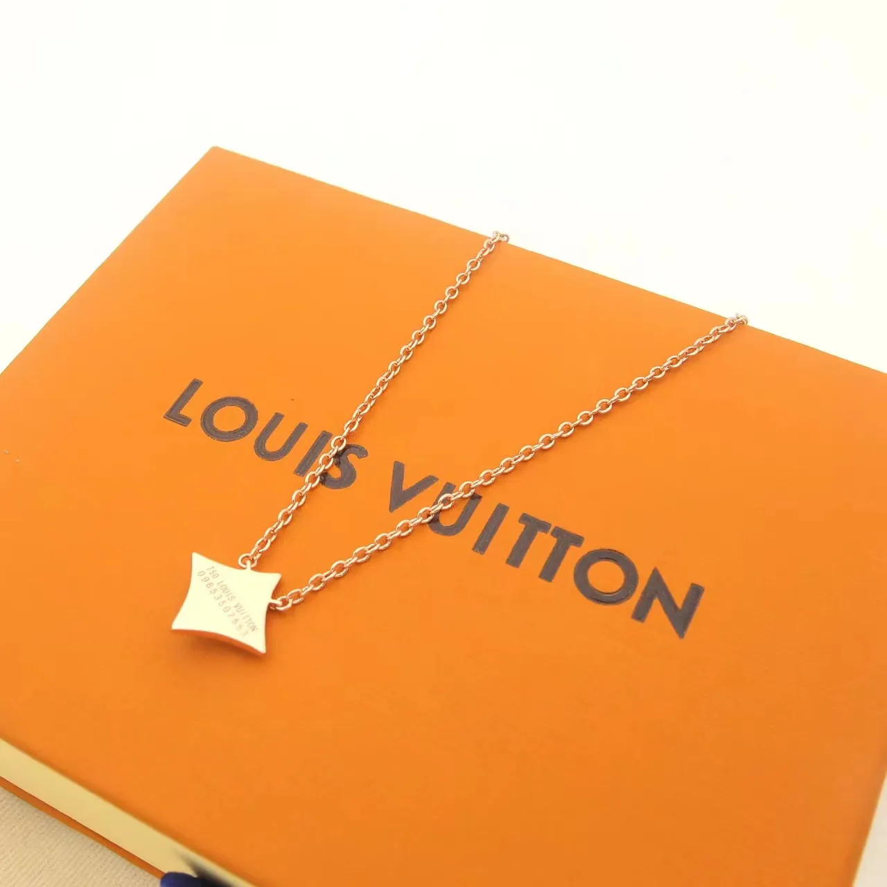 Louis Vuitton Monogram Flower and LV Star Pavé Pendant Necklaces 2
