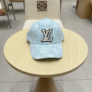 Louis Vuitton Monogram Jacquard Light Blue Embroidered LV Baseball Cap