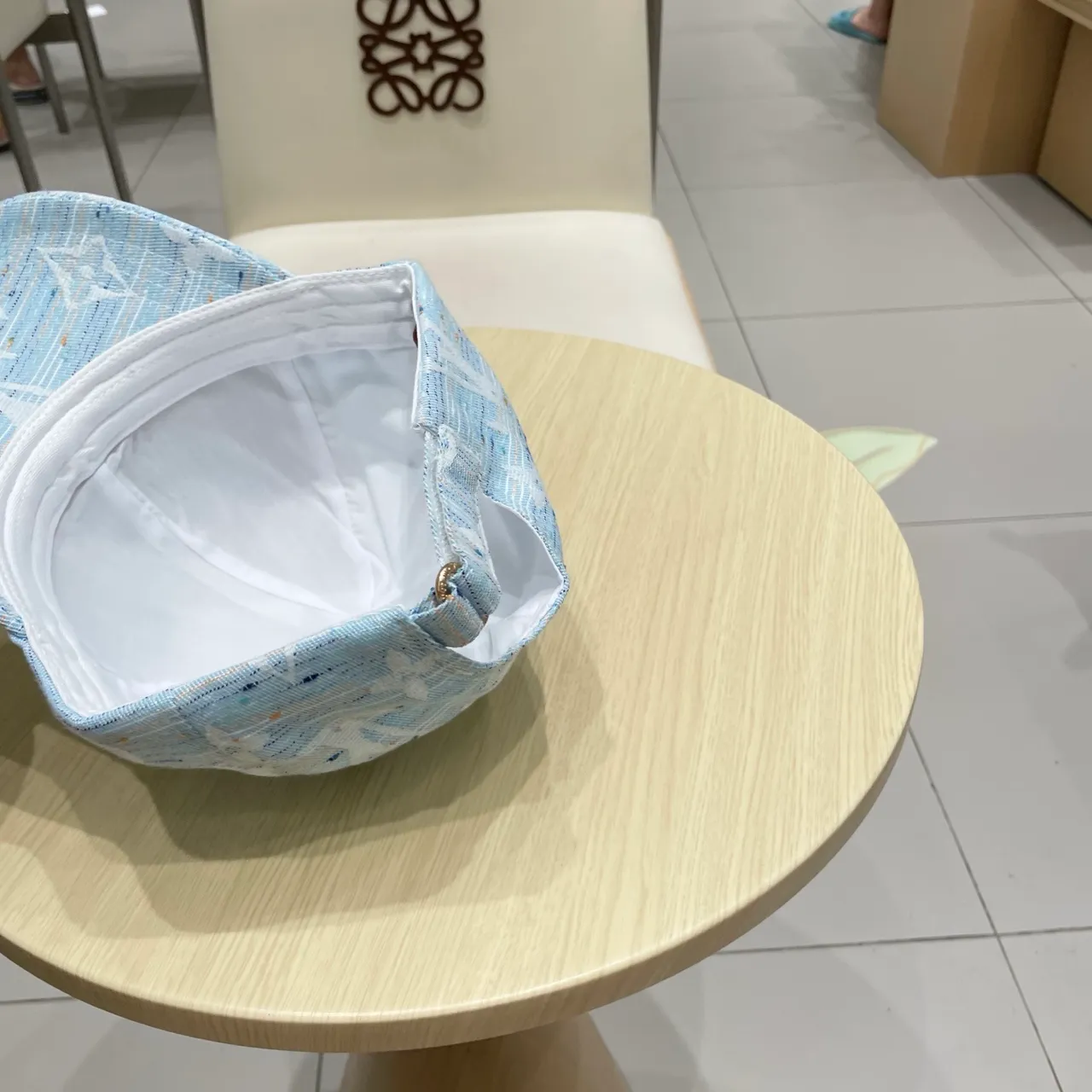 Louis Vuitton Monogram Jacquard Light Blue Embroidered LV Baseball Cap 3
