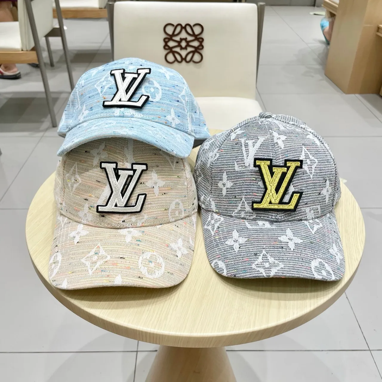 Louis Vuitton Monogram Jacquard Light Blue Embroidered LV Baseball Cap 6