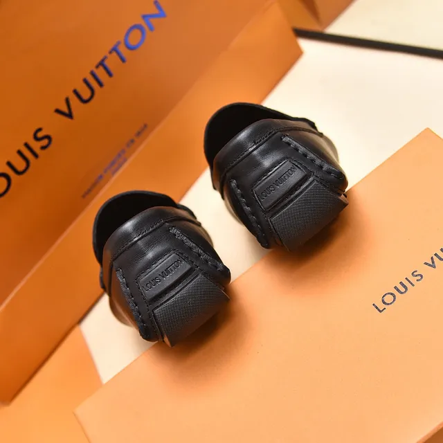 Louis Vuitton Monogram Loafer Black Leather Loafers 2