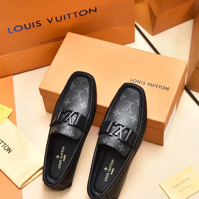 Louis Vuitton Monogram Loafer Black Leather Loafers 3