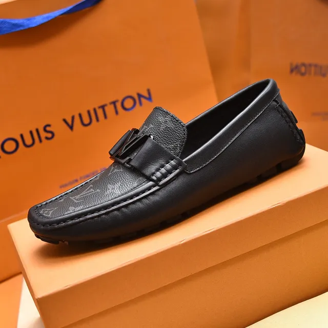 Louis Vuitton Monogram Loafer Black Leather Loafers 5