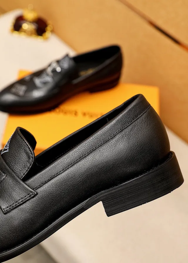 Louis Vuitton Monogram-Studded Buckle Strap Loafers 7