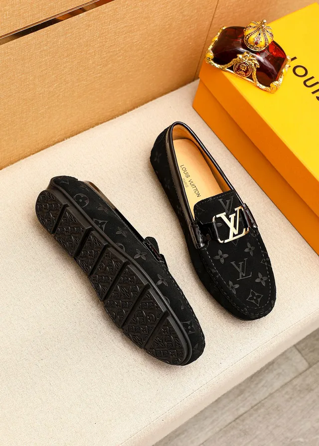 Louis Vuitton Monogram Suede LV Buckle Loafer 3