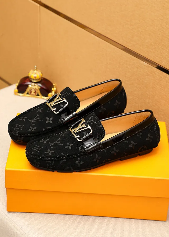 Louis Vuitton Monogram Suede LV Buckle Loafer 4