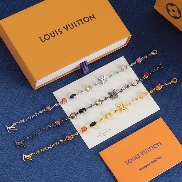 Louis Vuitton Monogram World Tour Beaded Chain Bracelet 1