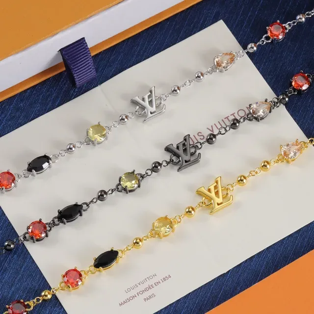 Louis Vuitton Monogram World Tour Beaded Chain Bracelet 6