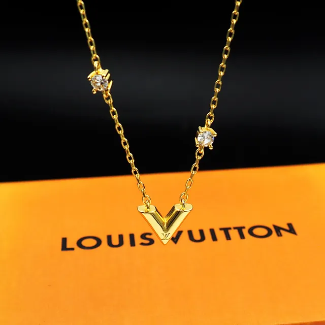 Louis Vuitton Monogram World Tour Gold-Tone Crystal Necklace 3