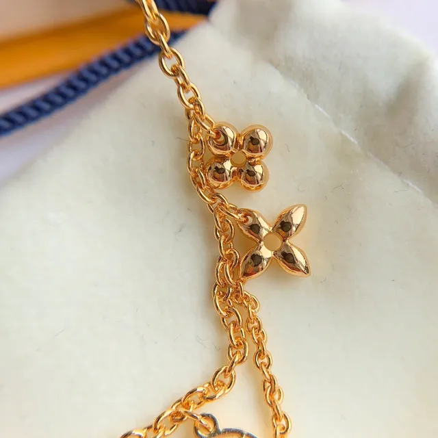 Louis Vuitton Multi-Charm Chain Bracelet Gold Bracelet 4