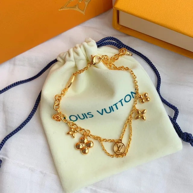 Louis Vuitton Multi-Charm Chain Bracelet Gold Bracelet 7