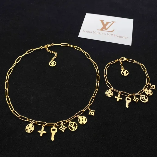 Louis Vuitton Multi-Charm Gold-Tone Necklace 2