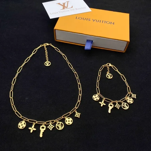 Louis Vuitton Multi-Charm Gold-Tone Necklace 4