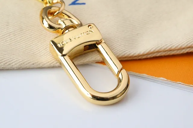 Louis Vuitton Multi-Charms Keychain Gold Metal Pendant Bracelet 3