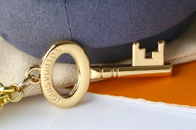 Louis Vuitton Multi-Charms Keychain Gold Metal Pendant Bracelet 5