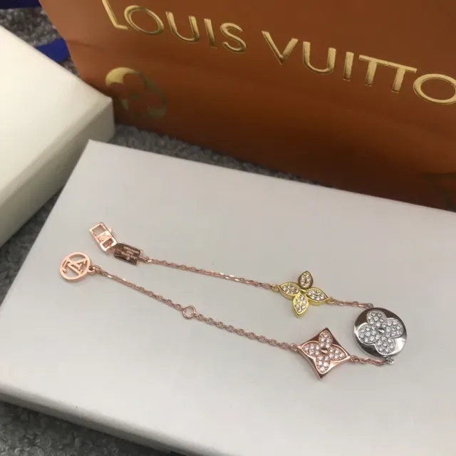 Louis Vuitton Multi-Tone Floral Pavé Crystal Bracelet 2