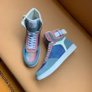 Louis Vuitton multicolor zapatillas de estilo de vida de tope alto con gradiente