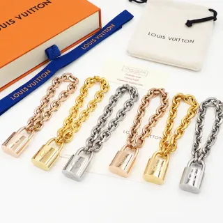 Louis Vuitton Padlock Bracelet oro rosa oro amarillo plata pulseras de metal
